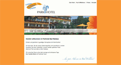 Desktop Screenshot of kur-parkhotel.de